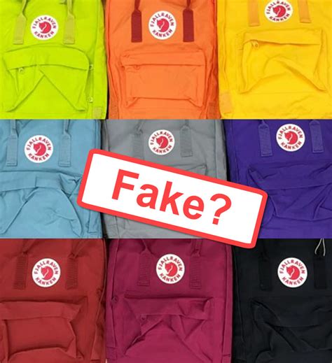 real and fake kanken bag|kånken fox bag.